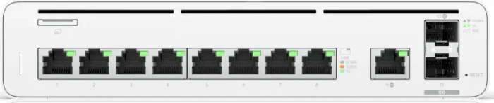 Ubiquiti UISP Console Desktop Gigabit Managed Switch, 9x RJ-45, 2x SFP+