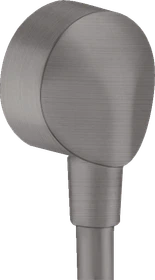 Hansgrohe FixFit E Wandanschluss brushed black chrome