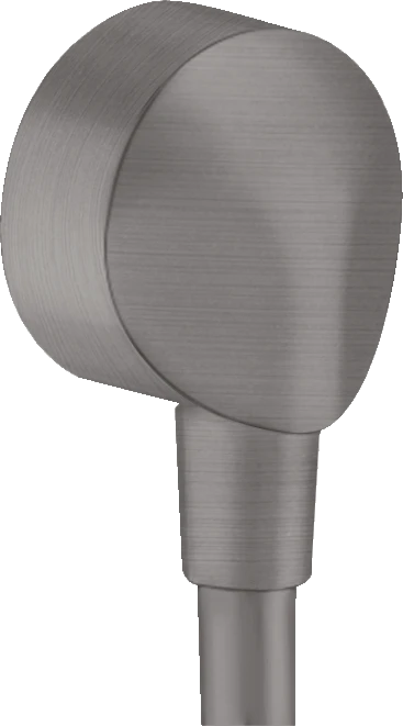 Hansgrohe FixFit E Wandanschluss brushed black chrome