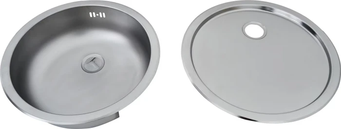 Respekta Rundbecken-Set edelstahl