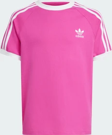 adidas 3-Streifen T-Shirt kurzarm semi lucid fuchsia (Junior)