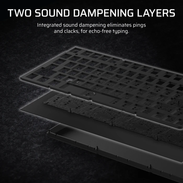 Corsair Gaming K65 Plus Wireless Tactile 75% RGB, schwarz, MLX FUSION, USB/Bluetooth, ES