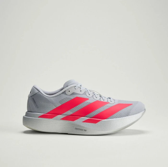 adidas Adizero Evo SL silver metallic/lucid red/iron metallic (Herren)