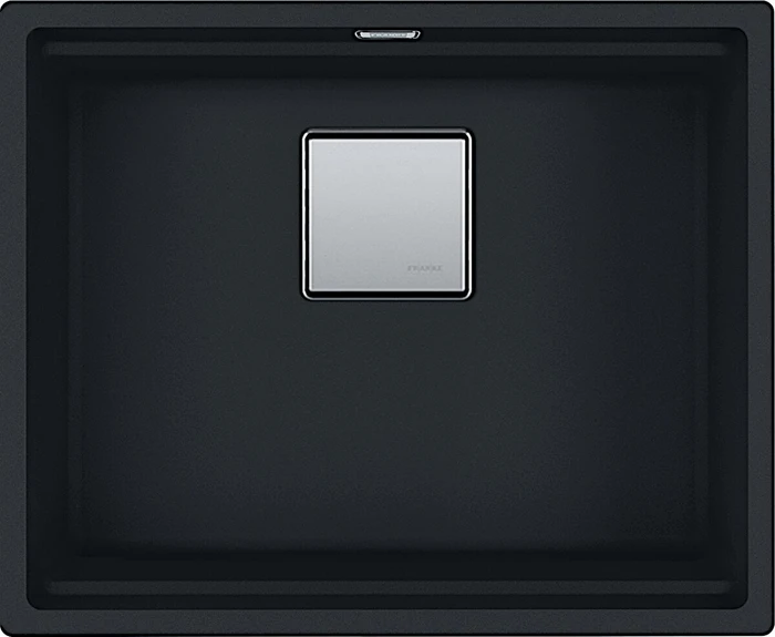 Franke Kubus 2 KNG 110-52 Unterbau Becken mittig mit Ablauffernbedienung black matt