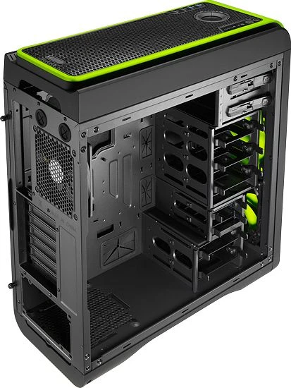 AeroCool DS 200 Green Edition, schallgedämmt