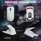 Attack Shark X1 Tri-mode Wireless Gaming Mouse mit Ladestation, weiß, USB/Bluetooth Vorschaubild