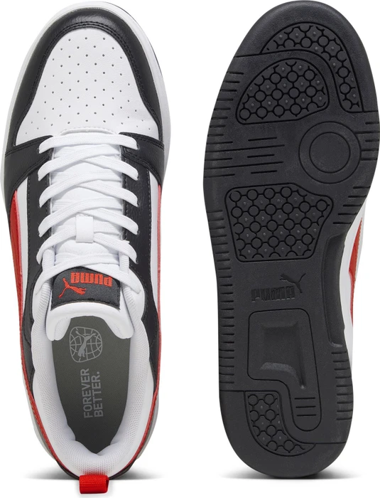 Puma Rebound V6 Low puma white/for all time red/puma black