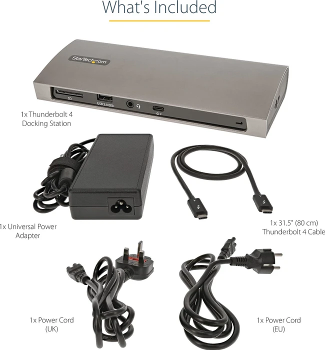 StarTech Dual DP 4K 60Hz Thunderbolt 4 Dock, Thunderbolt 4 [Buchse]