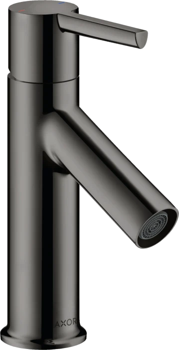 Hansgrohe Axor Starck Einhebel-Waschtischmischer 80 mit Hebelgriff und Ablaufgarnitur polished black chrome