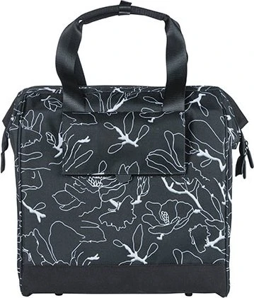 Basil Grand Shopper Flower Gepäcktasche schwarz