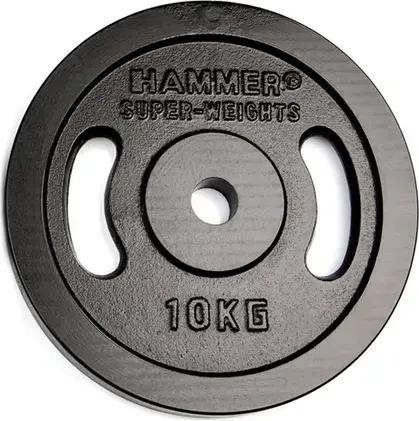 Hammer Gusseisen 30mm Hantelscheibe 10kg