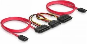 DeLOCK SATA All-in-One Kabel für zwei Festplatten (84356)