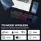 Epomaker TH108 Wireless, schwarz, LEDs RGB, hot-swap, Epomaker Creamy Jade, USB/Bluetooth, US Vorschaubild