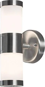 Konstsmide Modena GU9 25W 6cm Wandleuchte 2-flammig edelstahl