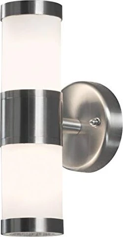 Konstsmide Modena GU9 25W 6cm Wandleuchte 2-flammig edelstahl