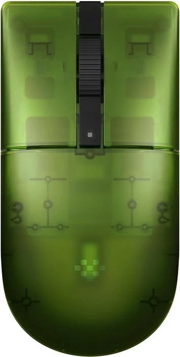 8BitDo Retro R8 Mouse mit Ladestation, Xbox Edition, grün/schwarz, USB/Bluetooth
