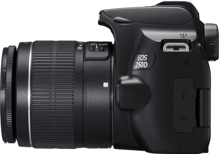 Canon EOS 250D schwarz mit Objektiv EF-S 18-55mm 4.0-5.6