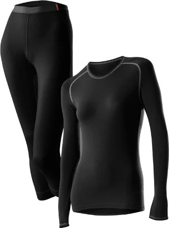 Löffler Transtex Warm Shirt und Hose Set 3/4 schwarz (Damen)