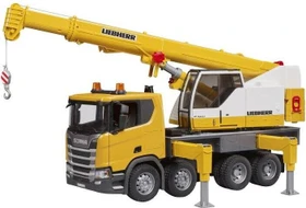 Bruder Scania Super 560R Liebherr Kran-LKW mit Light & Sound Modul