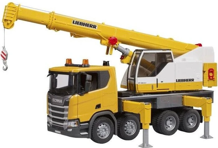 Bruder Scania Super 560R Liebherr Kran-LKW mit Light & Sound Modul