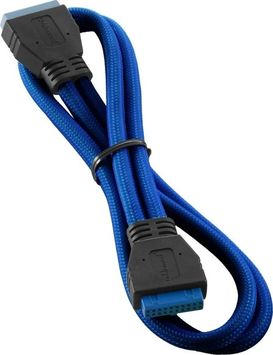CableMod ModMesh interne USB 3.0 Verlängerung, blau, 0.5m