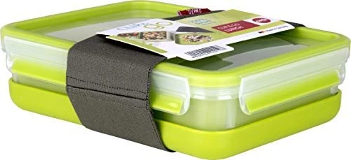 Emsa Clip&Go rechteckig Aufbewahrungsbehälter 1.2l grün