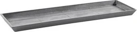 Ecopots Bruges Blumentopfuntersetzer rechteckig 57.5x19.5cm grey