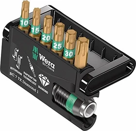 Wera Bit-Check 7 TX Diamond 1 Torx Bitset inkl. Werkzeugbox, 7-tlg.