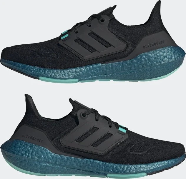 adidas Ultraboost 22 core black/mint rush (Herren)