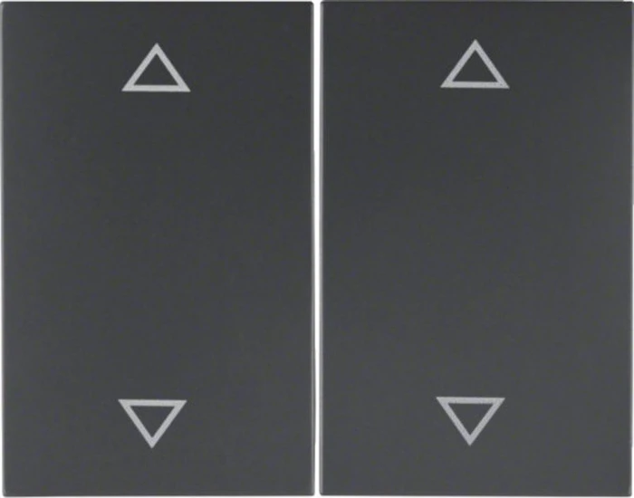 Berker K.1 Wippe 2-fach mit Aufdruck Symbol Pfeile, anthrazit matt