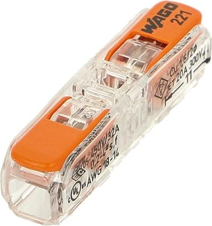 Wago COMPACT-Verbindungsklemme Durchgangsverbinder bis 4mm², 60 Stück