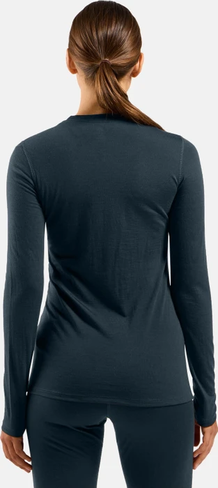 Odlo Natural Merino 160 Baselayer Funktionsshirt langarm dark sapphire (Damen)