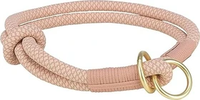 Trixie Soft Rope Zug-Stopp-Halsband, L-XL, Rosa/Hellrosa