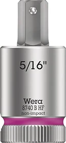 Wera 8740 B HF Zyklop Innensechskant Steckschlüssel 3/8" zöllig, 5/16"x38.5mm