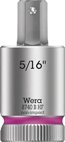 Wera 8740 B HF Zyklop Innensechskant Steckschlüssel 3/8" zöllig, 5/16"x38.5mm