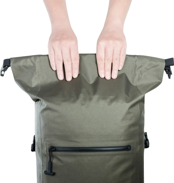 Tatonka Commuter Rolltop 25 WP stone grey/olive