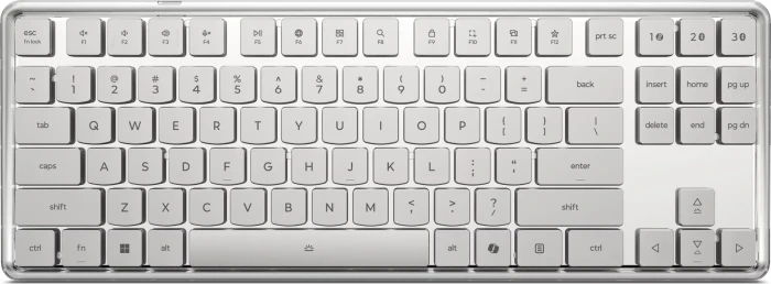 Lenovo 900 Wireless Mechanical Keyboard, Seashell, TKL, LEDs weiß, Low Profile Optical RED, USB/Bluetooth, DE