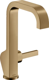 Hansgrohe Axor Citterio Waschtischmischer 190 mit Pingriff und Ablaufgarnitur polished bronze
