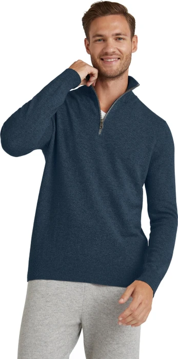 Falke Luxury Troyer Pullover space blue (Herren)