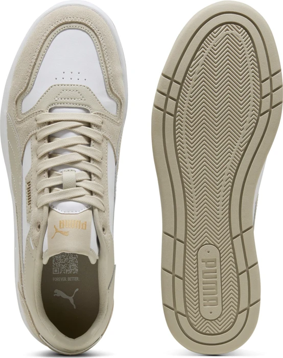 Puma Court Classic Street Suede puma white/desert dust/puma gold