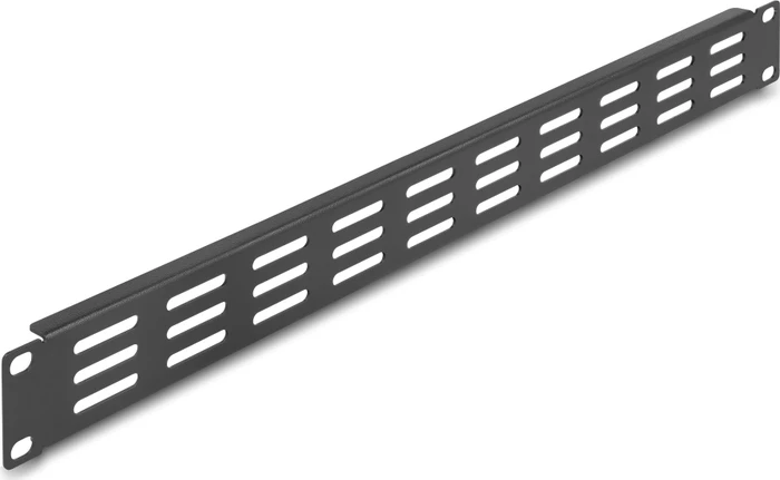 DeLOCK 19" Blindpanel, Lüftungsschlitze, schwarz, 1HE
