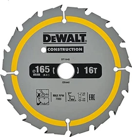 DeWalt DT1948 Kreissägeblatt 16Z, 165x1.5x20mm, 1 Stück