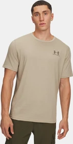 Under Armour Sportstyle Left Chest Funktionsshirt kurzarm city khaki/taupe dusk (Herren)