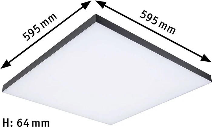 Paulmann Velora Rainbow LED Panel eckig 31W schwarz (79909)