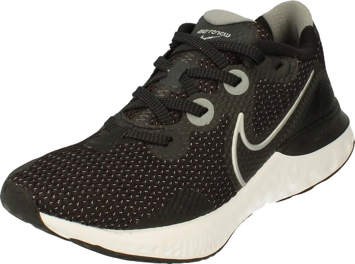 Nike Renew Run black/pink/dark smoke grey/metallic silver (Damen)