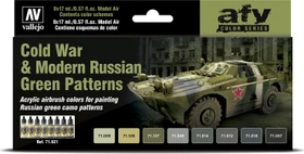 Vallejo Model Air afv Color Series Cold War & Modern Russian Green Patterns Farbset, 8-tlg.