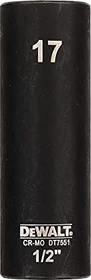 DeWalt DT7551 Außensechskant Steckschlüssel 1/2", 17x78mm