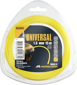 McCulloch NLO003 Nylon Trimmerfaden für Rasentrimmer, 1.6mm/15m