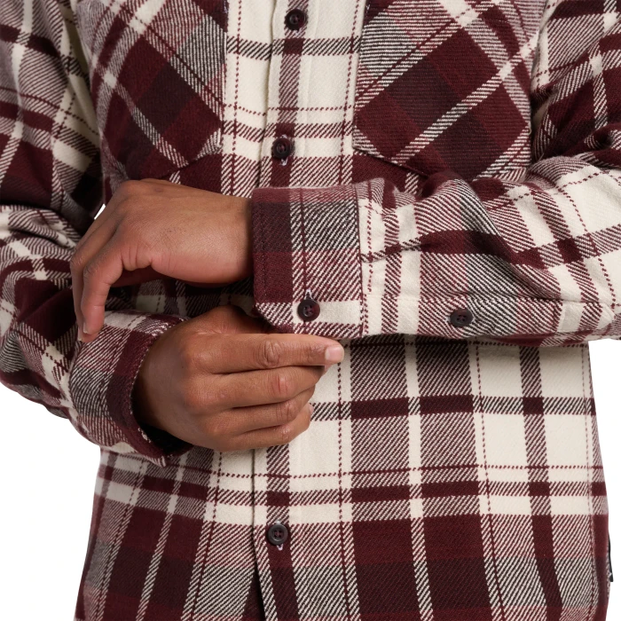 Black Diamond Project Heavy Flannel Hemd langarm burgundy/off white plaid (Herren)