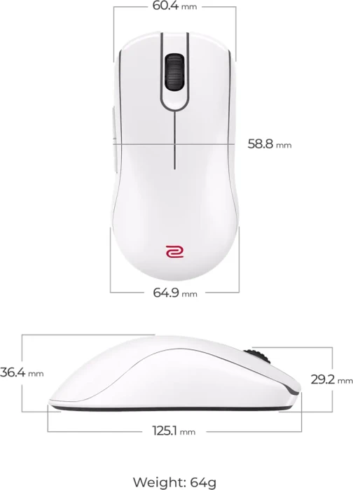 BenQ Zowie FK2-DW 4K Wireless mit Ladestation, weiß, USB